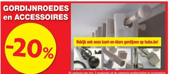 Promotie: Gordijnroedes en Accessoires