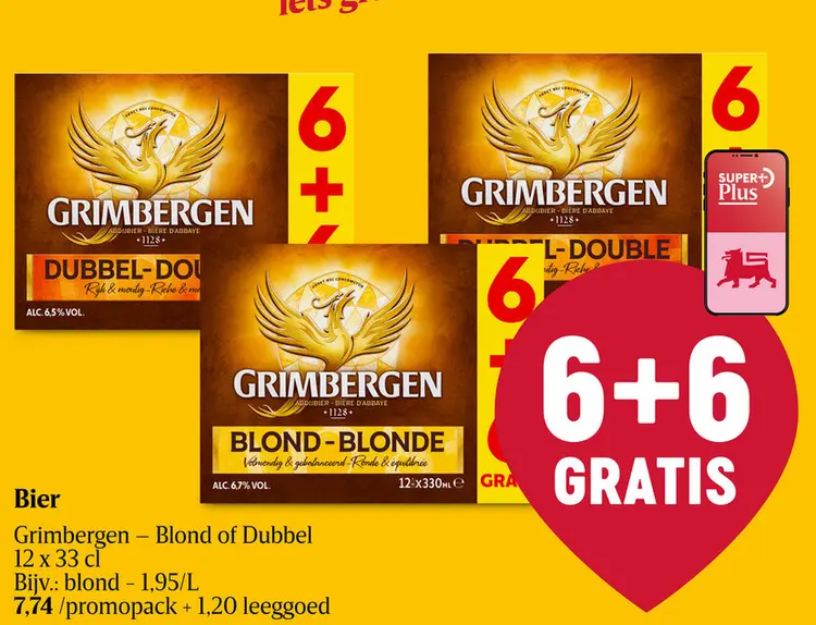 Aanbieding: Grimbergen - Blond of Dubbel