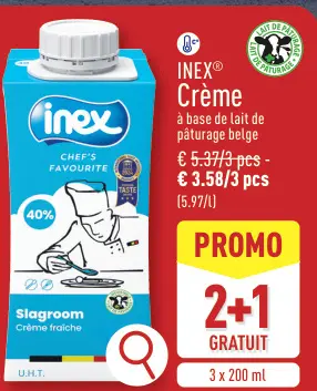 Offre: Crème Slagroom Crème fraîche