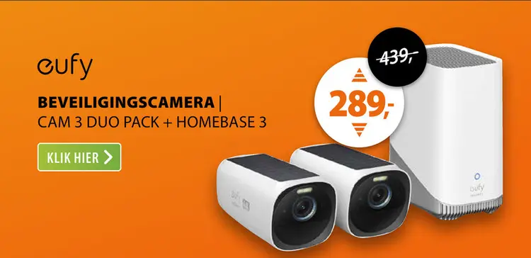 Aanbieding: Eufy EufyCam 3 Duo Pack + HomeBase 3
