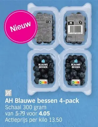 Promotie: Blauwe bessen 4-pack