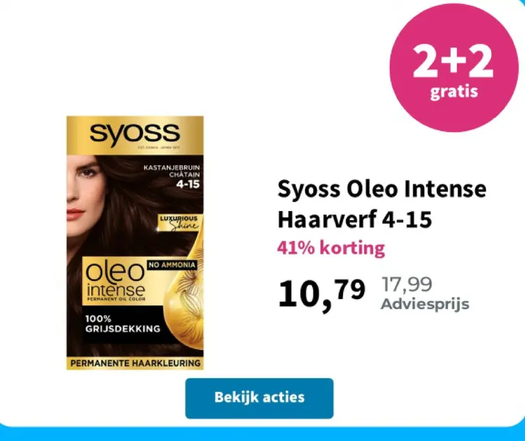 Aanbieding: Oleo Intense Haarverf 4-15