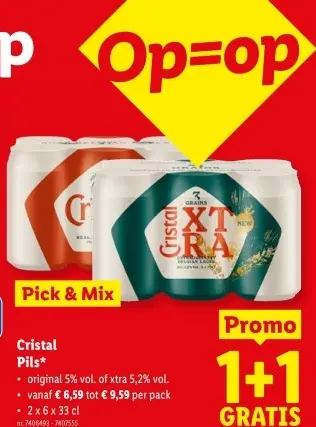 Promotie: Cristal Pils