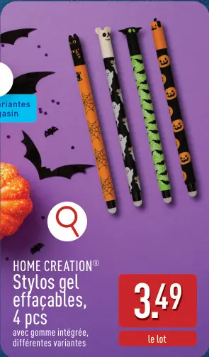 Offre: Stylos gel effaçables