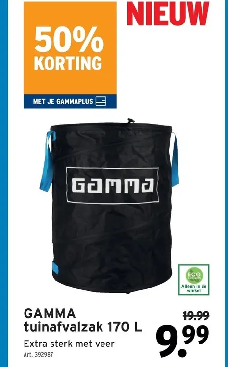 Promotie: GAMMA tuinafvalzak 170 L