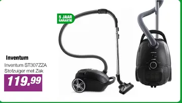 Aanbieding: Inventum ST307ZZA Stofzuiger met Zak