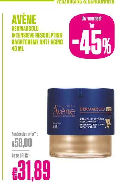 Promotie: Dermabsolu intensieve resculpting nachtcrème 