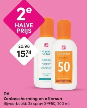 Aanbieding: Zonbescherming en aftersun