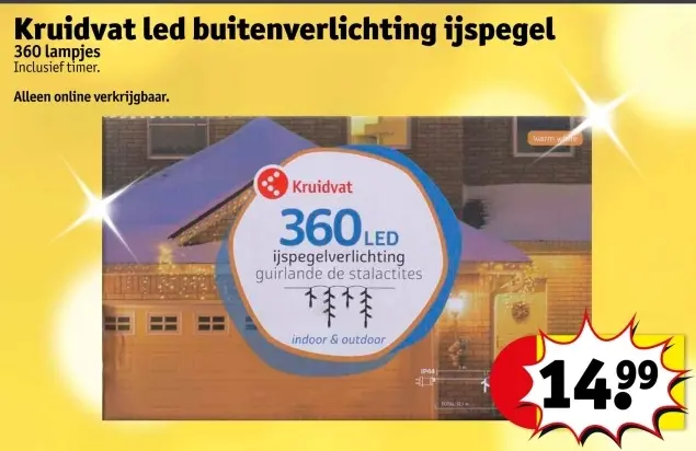 Promotie: Kruidvat led buitenverlichting ijspegel