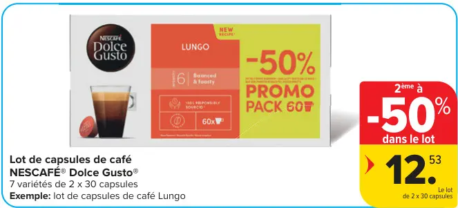 Offre: Lot de capsules de café