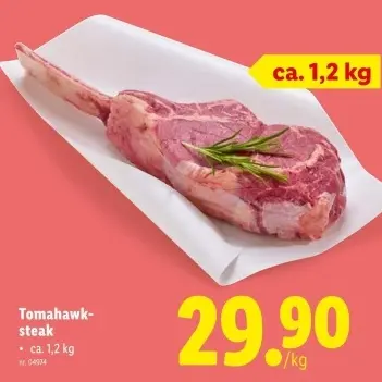 Promotie: Tomahawk-steak