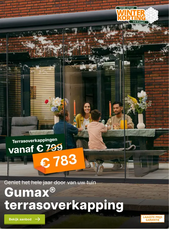 Promotie: terrasoverkapping