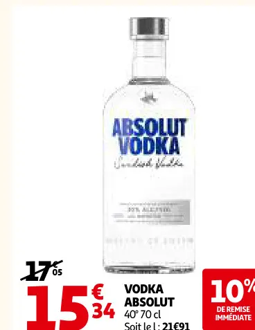 Offre: Vodka