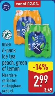 Aanbieding: RIVER ice tea