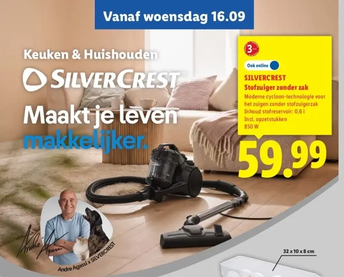 Aanbieding: Stofzuiger zonder zak