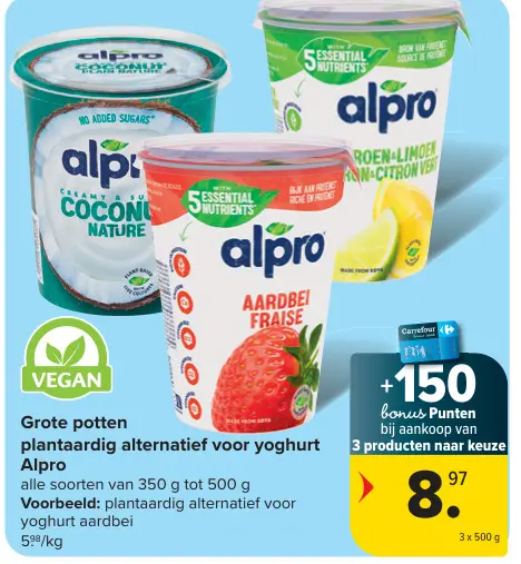Promotie: Grote potten plantaardig alternatief voor yoghurt