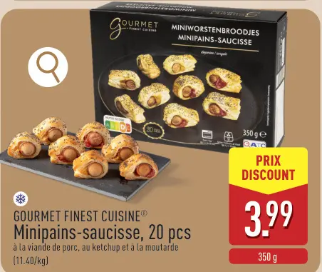Offre: Minipains-saucisse