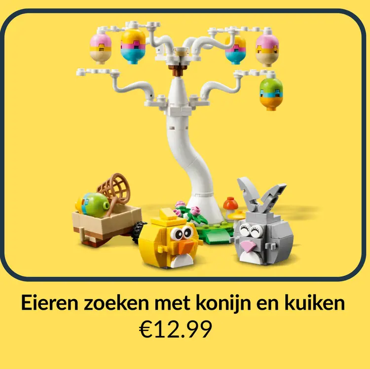 Promotie: Eieren zoeken met konijn en kuiken