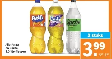 Aanbieding: Alle Fanta en Sprite