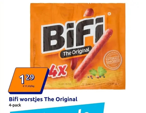 Aanbieding: Bifi worstjes The Original