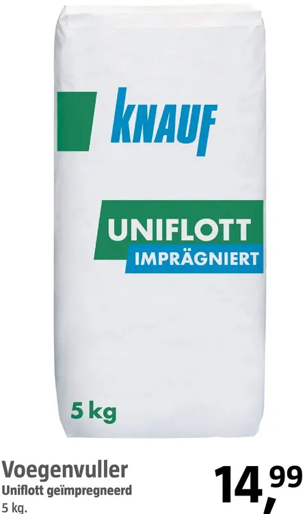 Aanbieding: Voegenvuller Uniflott geïmpregneerd