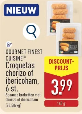 Aanbieding: Croquetas chorizo of ibericoham