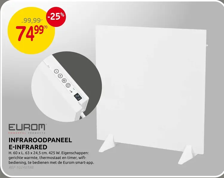 Promotie: Infraroodpaneel e-infrared