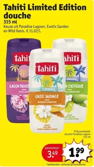 Promotie: Tahiti Limited Edition douche