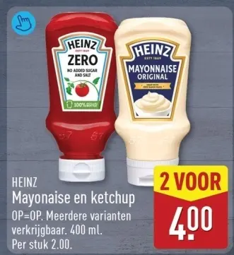 Aanbieding: Mayonaise en ketchup