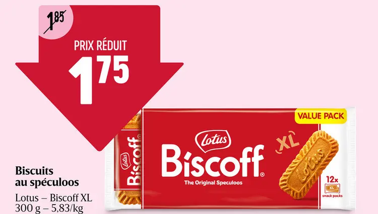 Offre: Biscuits au spéculoos