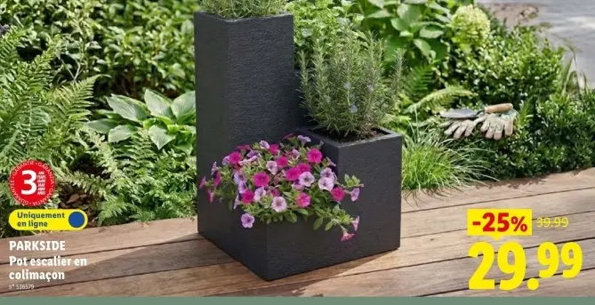 Offre: Pot escalier en colimaçon