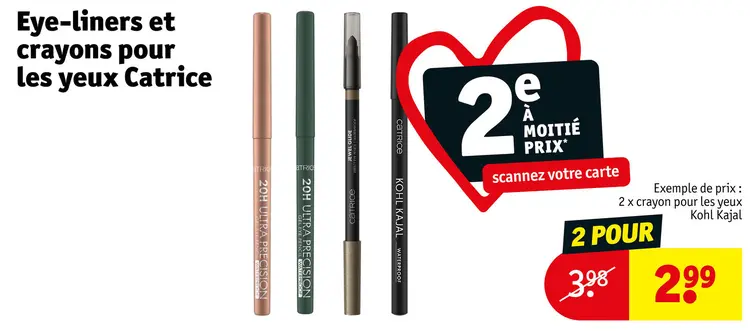 Offre: Eye-liners et crayons pour les yeux