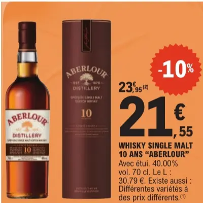 Offre: Whisky single malt 10 ans