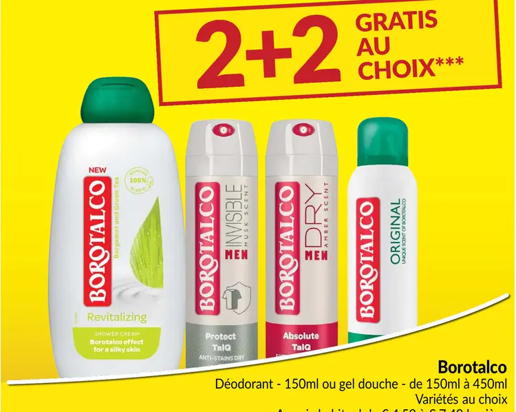 Offre: Déodorant ou gel douche