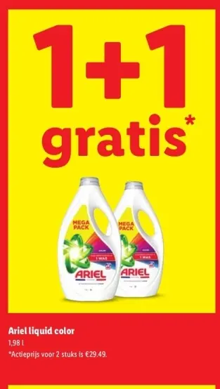 Aanbieding: Ariel liquid color