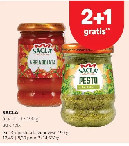 Offre: Sacla