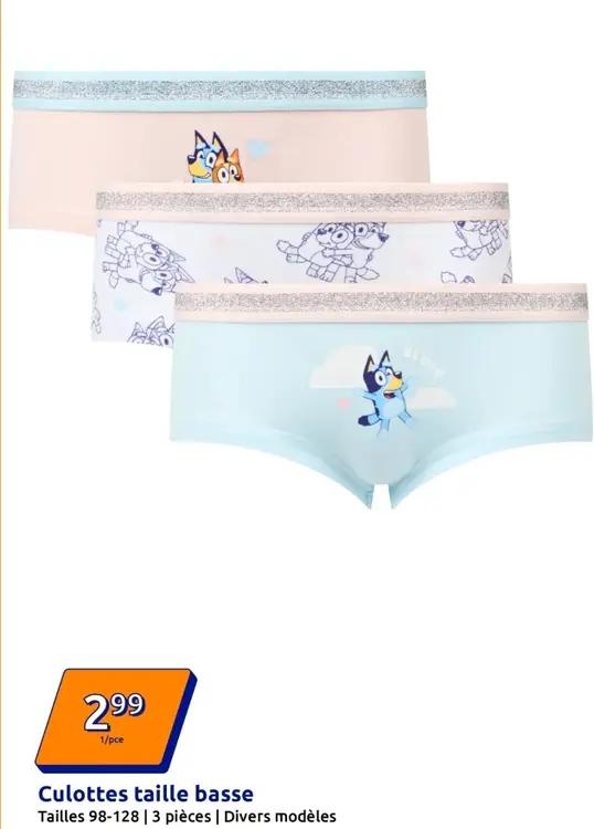 Offre: Culottes taille basse