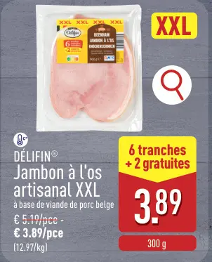 Offre: Jambon à l'os artisanal XXL
