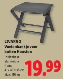 Aanbieding: Voetenbankje voor buiten Houston