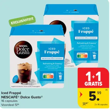 Aanbieding: Iced Frappé NESCAFÉ® Dolce Gusto®