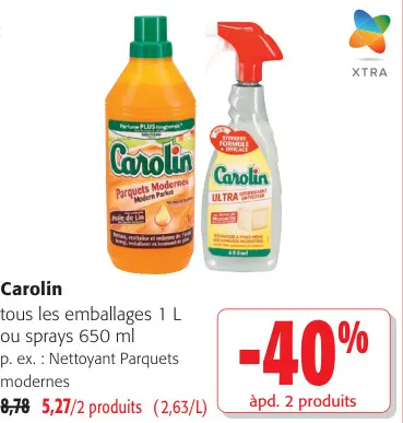 Offre: Carolin Nettoyant Parquets modernes