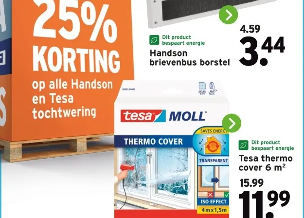 Aanbieding: Tesa thermo cover