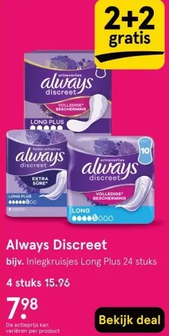 Aanbieding: Always Discreet