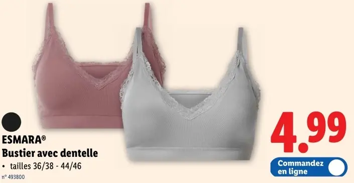 Offre: Bustier avec dentelle