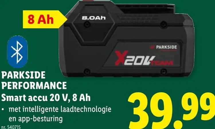 Promotie: Smart accu 20 V, 8 Ah