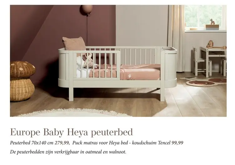 Aanbieding: Europe Baby Heya peuterbed