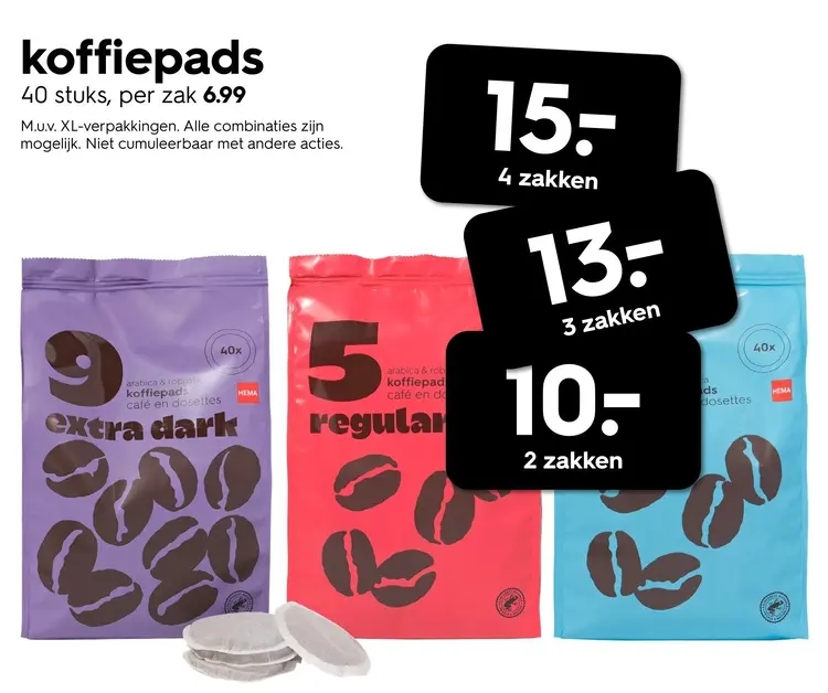 Promotie: Koffiepads