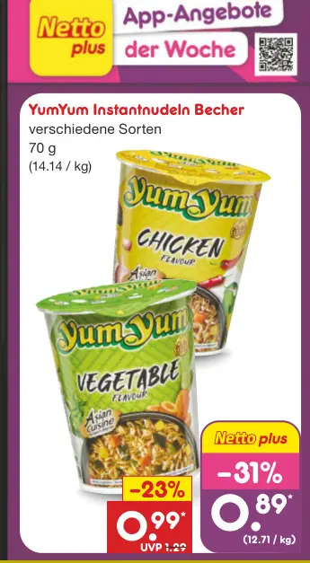 Aanbieding: Instantnudeln Becher