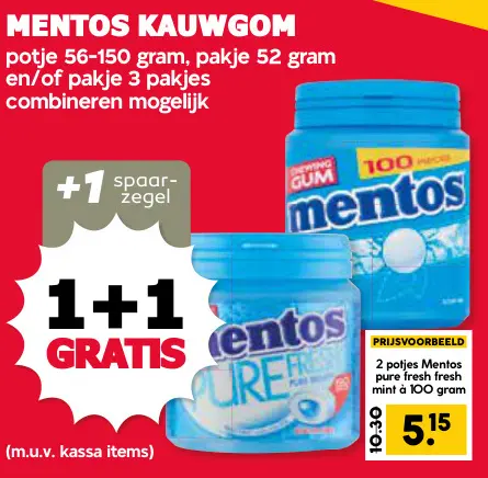 Aanbieding: Kauwgom