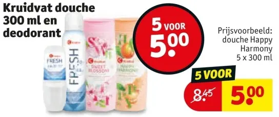 Aanbieding: Douche en deodorant